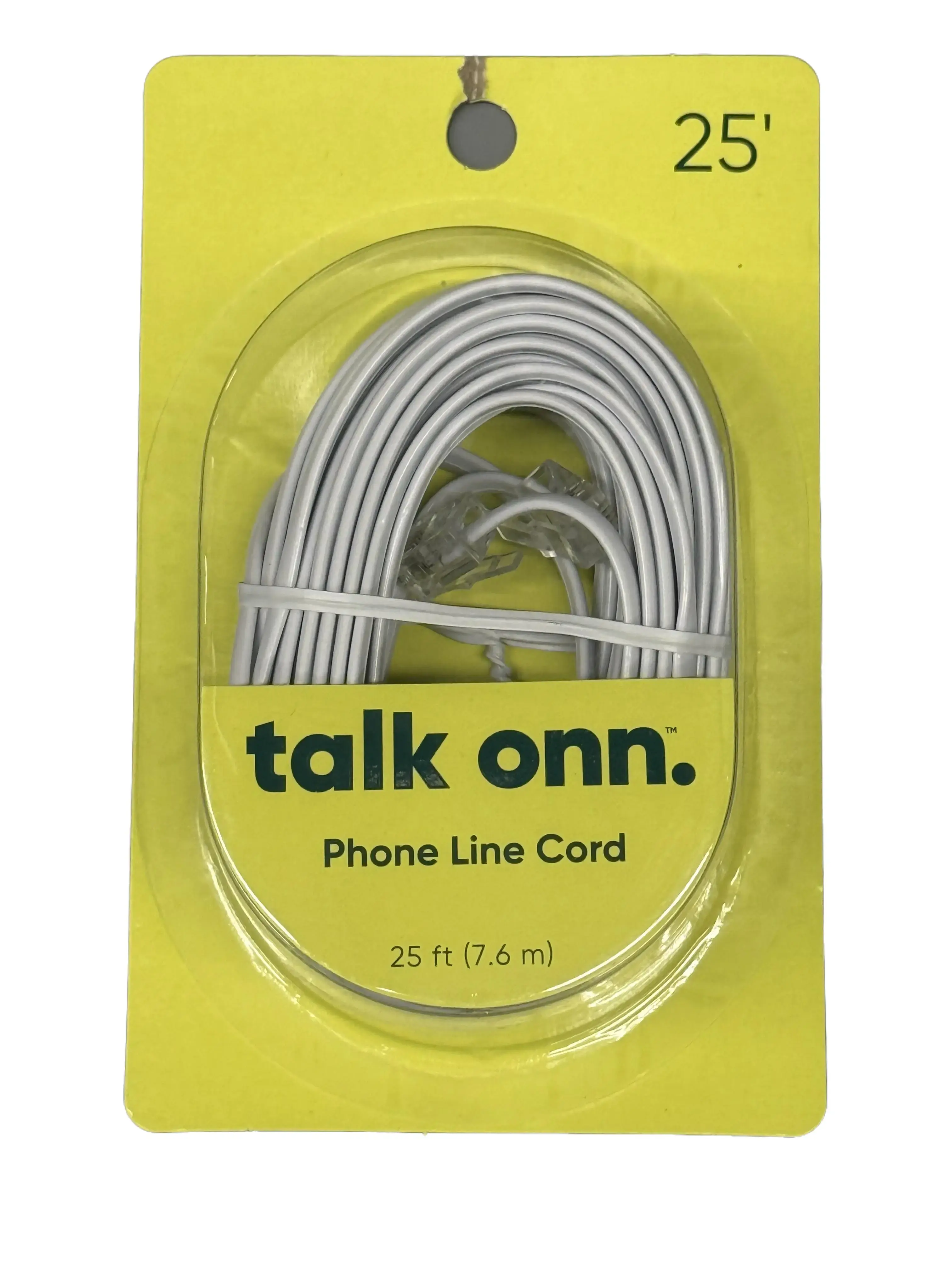 onn Phone Line Cord for a Landline Phone