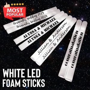White LED Foam Sticks