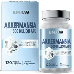 Akkermansia Muciniphila Probiotic – 300 Billion AFU Clinical Strength – Supports Gut Health, Reduces Bloating & Digestive Discomfort – 120 Veggie Capsules – Targeted Colon Repair – Dietary Supplement
