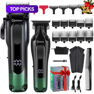 Professional Hair Clipper Set, 1 Set Electric LED Display Beard Trimmer & Clipper & Accessories, USB Rechargeable Hair Trimmer Kit for Men, Rechargeable Cordless Clippers #TOP PICKS