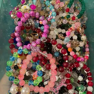 Charm Girl Mixed Bracelet Stacks 10 - 10 Beautifully Crafted Handpicked Bracelets with Unique Mix of 10 Styles