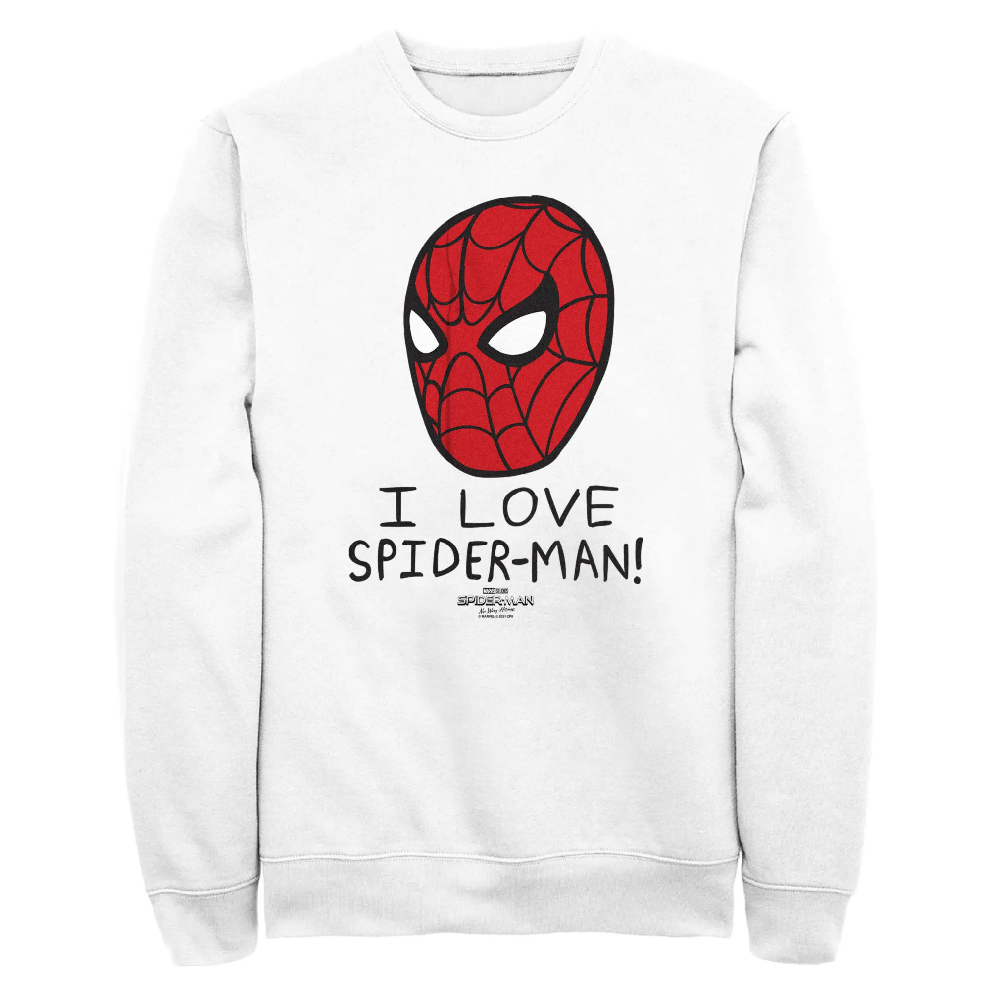 Men's Marvel Spider-Man: No Way Home I Love Spider-Man! Mask Sweatshirt