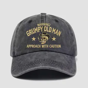 Funny Grumpy Old Man Dad Hat Distressed Vintage Baseball Cap Washed Western Retro Graphic Cap Hat Mens Y2K Y2K Fashion