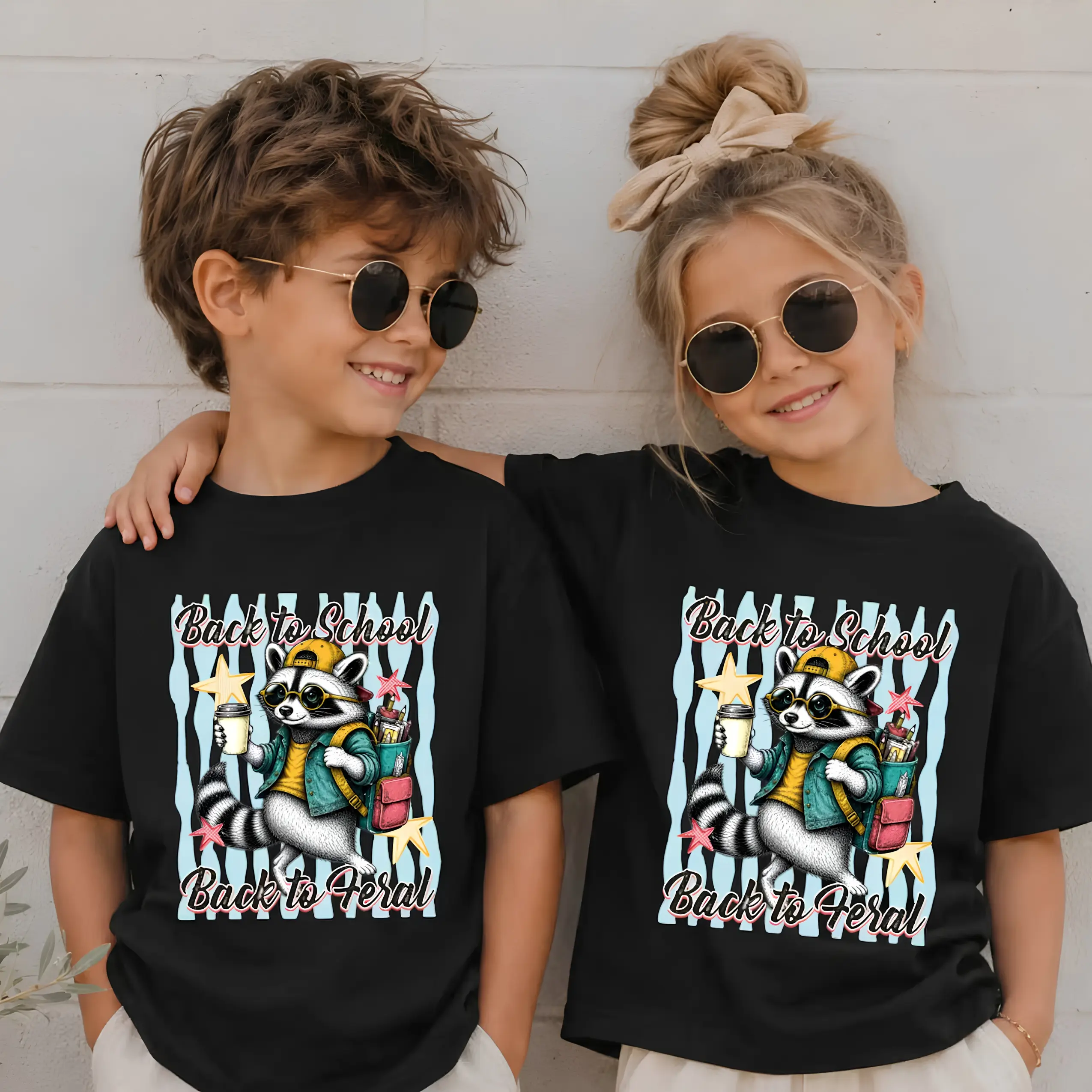 Striped Back to School Shirt, Raccoon First Day of School Tee, Funny School Youth Gift, Back To School Gift, Youth Summer T-shirt