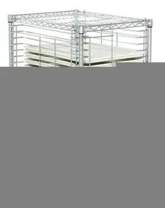 Nexel Industries TT19CEL Chrome Single Compartment Tray Truck with 2 Brakes - 19-18 x 26 in.