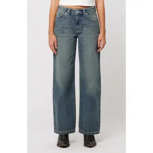 ABRAND Women's Amber 95 Mid Rise Baggy Jeans