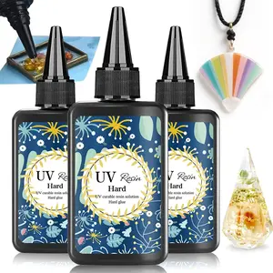 100ML-500ML UV Resin Kit Sealant, Low Odor Quick-Cure Epoxy Resin, Ideal for Beginners Jewelry Making DIY Crafts Coating Art