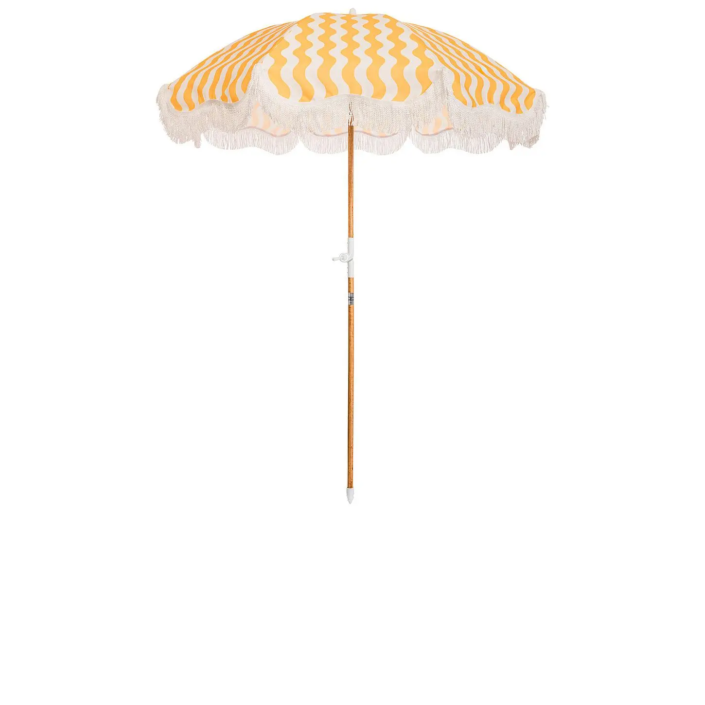 business & pleasure co. Holiday Umbrella in Ocean Mimosa Stripe