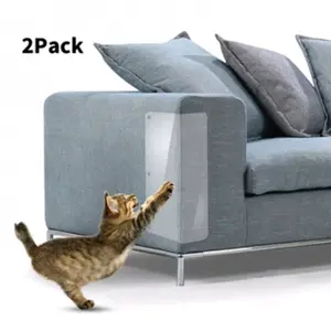 2Pcs Anti Cat Scratch Furniture Protector, Couch Protector from Cat Claws - Heavy-Duty, Easy-to-Apply Scratching Deterre