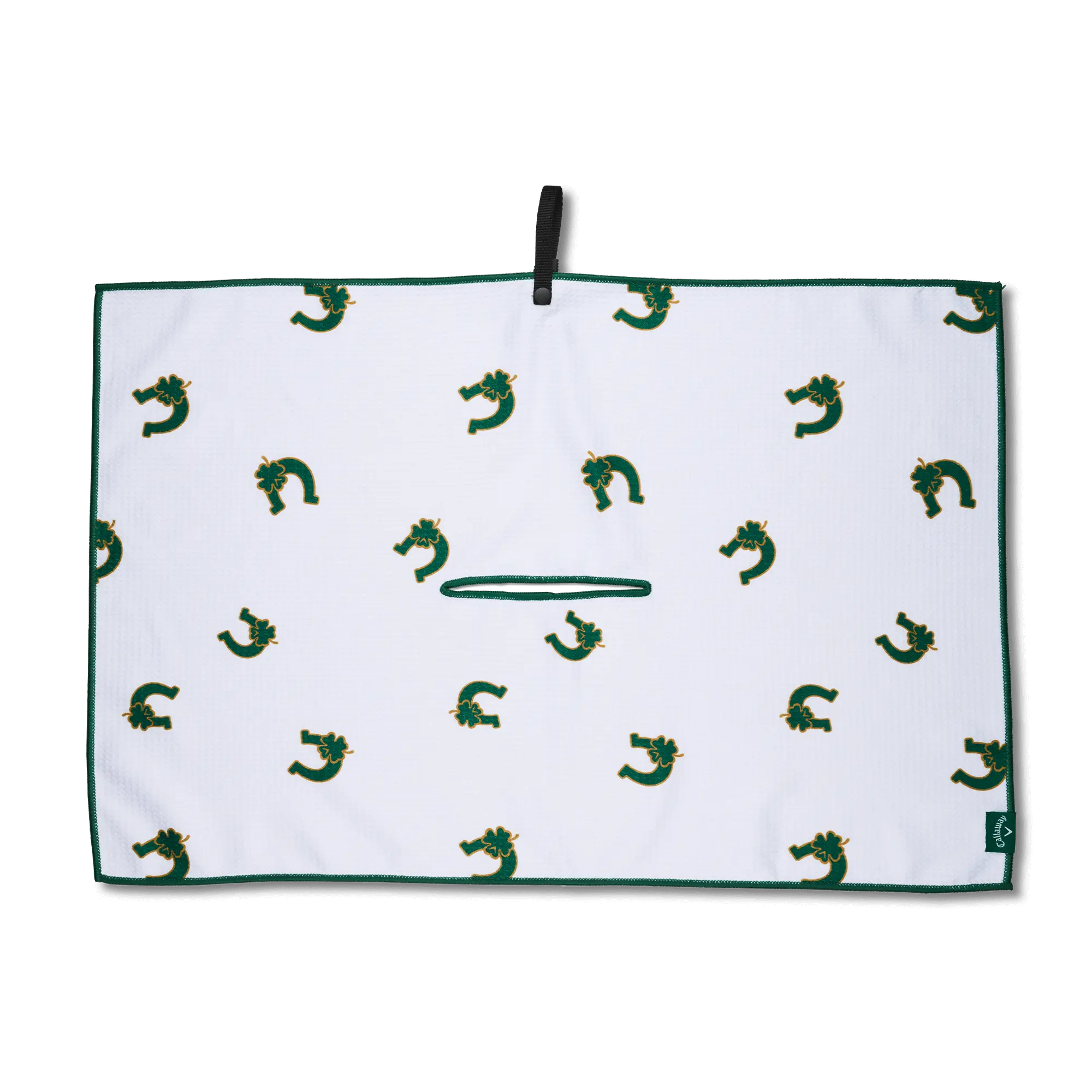 Callaway Golf Lucky Collection Towel in White/Green