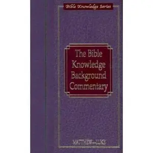 USED-Bible Knowledge Background Commentary: Matthew-Luke (Bible Knowledge Series) by Cook, David C (Hardcover)