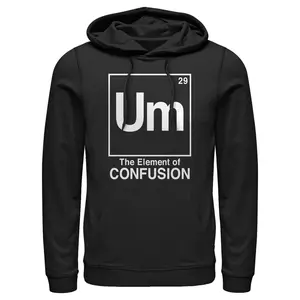 Men's Lost Gods Periodic Table Confusion Element Pull Over Hoodie