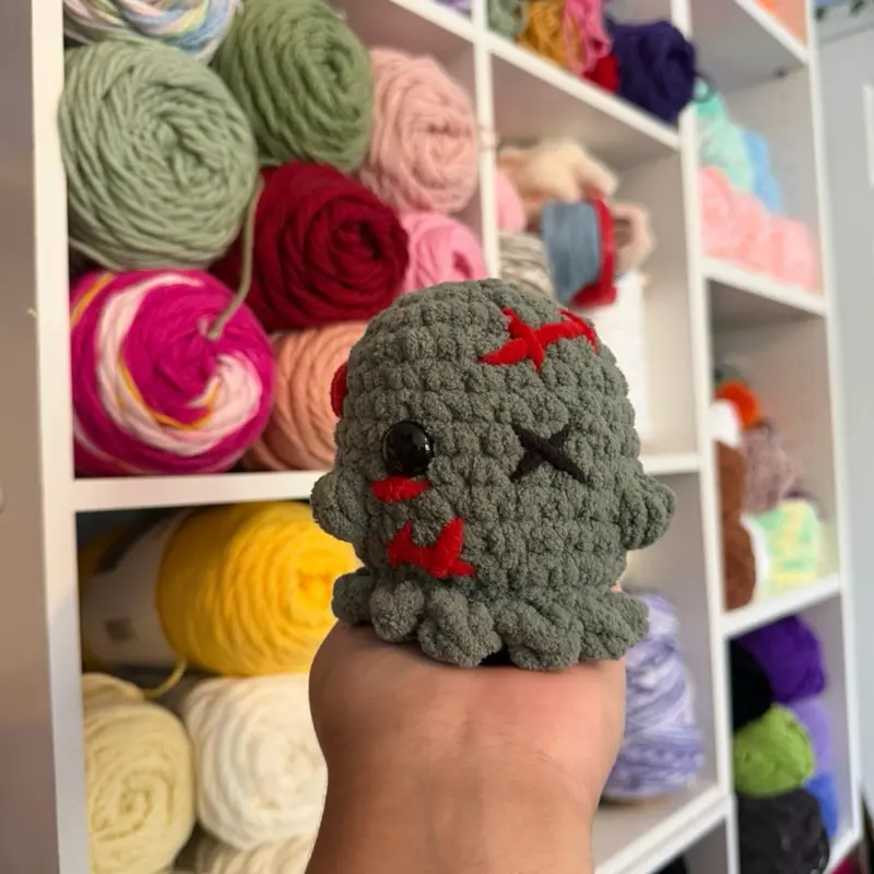 Handmade crochet zombie Ghost plushie