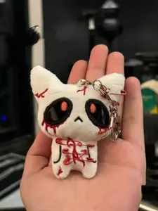 Creative DIY Ghost Gothic Doll Charm, Cool Keychains, Small Ghost Guardian Figurine, Couple Hanging Ornament, Unique Gift Idea