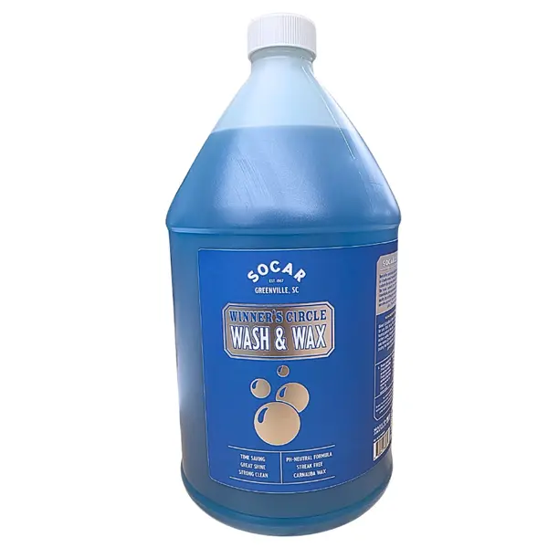 SOCAR pH-Neutral Chemical Wash and Wax Car Washing Soap - Carnauba Wax-Infused Detailing Cleaner, Automotive Care Product for Paint, Boat Maintenance