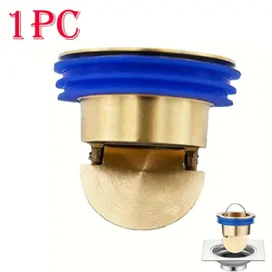 1pc, Anti-odor Drain Cover, Backflow Preventer, Shower Drain Stopper, Prevents the Spread of Odors in Bathrooms and Kitchens, Bathroom Drain Plug, Kitchen Sink Drain, Stylish Drain Cover, Compact Drain Protection Device, Durable Drain Stopper