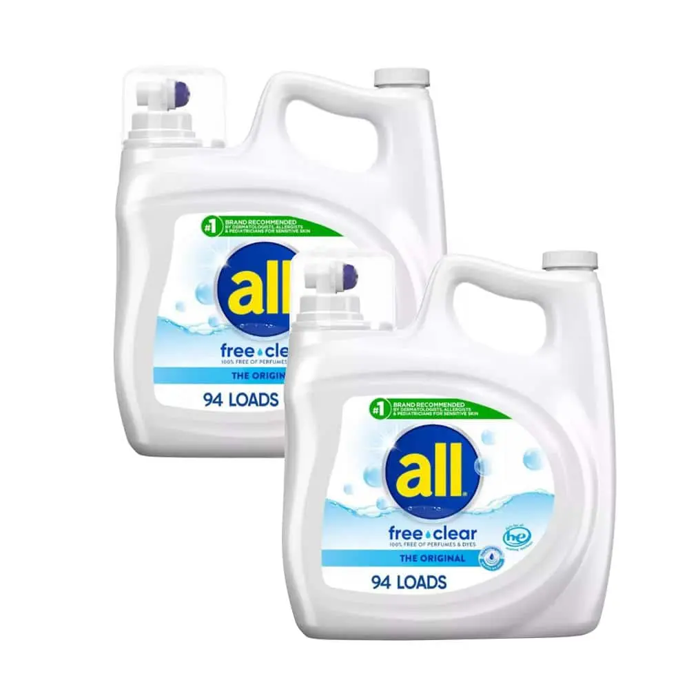 Sensitive Skin Liquid Laundry Detergent, 94-Loads,141 fl.oz., 2-Pack