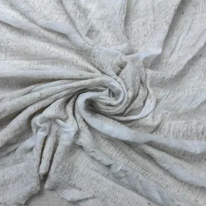 Flax Rayon Striped Gauze Fabric | By The Yard