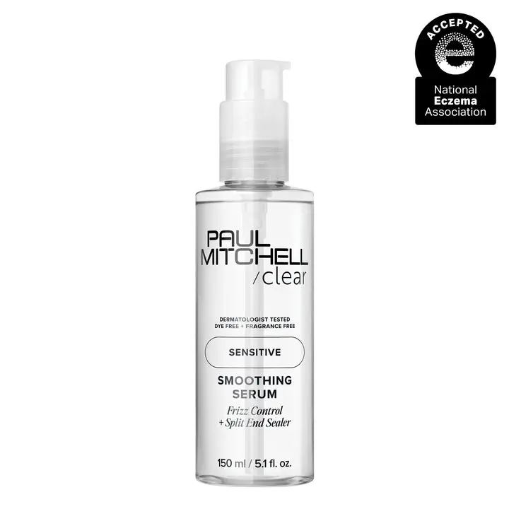 Paul Mitchell Clear Smoothing Serum, Blowout Primer, Fragrance Free, For Sensitive Scalp, Skin