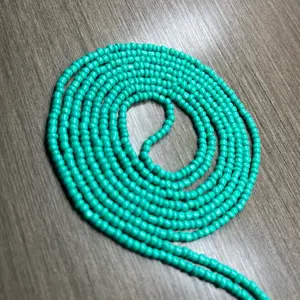 Green Abundance traditional tie on waist bead