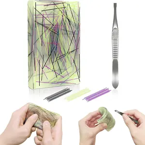 Picky Pad - Skin Picking Fidget Pad for Dermatillomania & Trichotillomania, Sensory Pick Pad for Autism & Stress Relief, Silicone Picking Pad with Tweezers