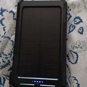 Product Review of 10000mAh Portable Solar Power Bank, Dual USB Output Port Waterproof Power Bank with LED Light, Solar Phone Charger Compatible with iPhone & Android #TOP PICKS from A**c