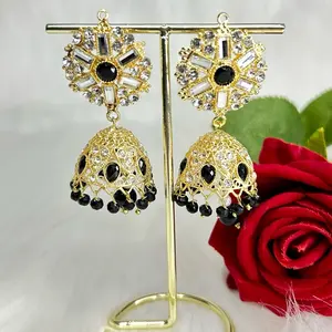 Gold Tone lightweight small Jhumka-Elegant Design for Any Occasion