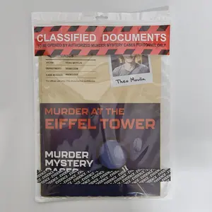 Detective Mystery Game, Cold Case File Investigation, Solve Crimes, Perfect for Solo, Date Night, Party Groups, Board Games Night, Eiffel Tower Thriller Puzzle Case