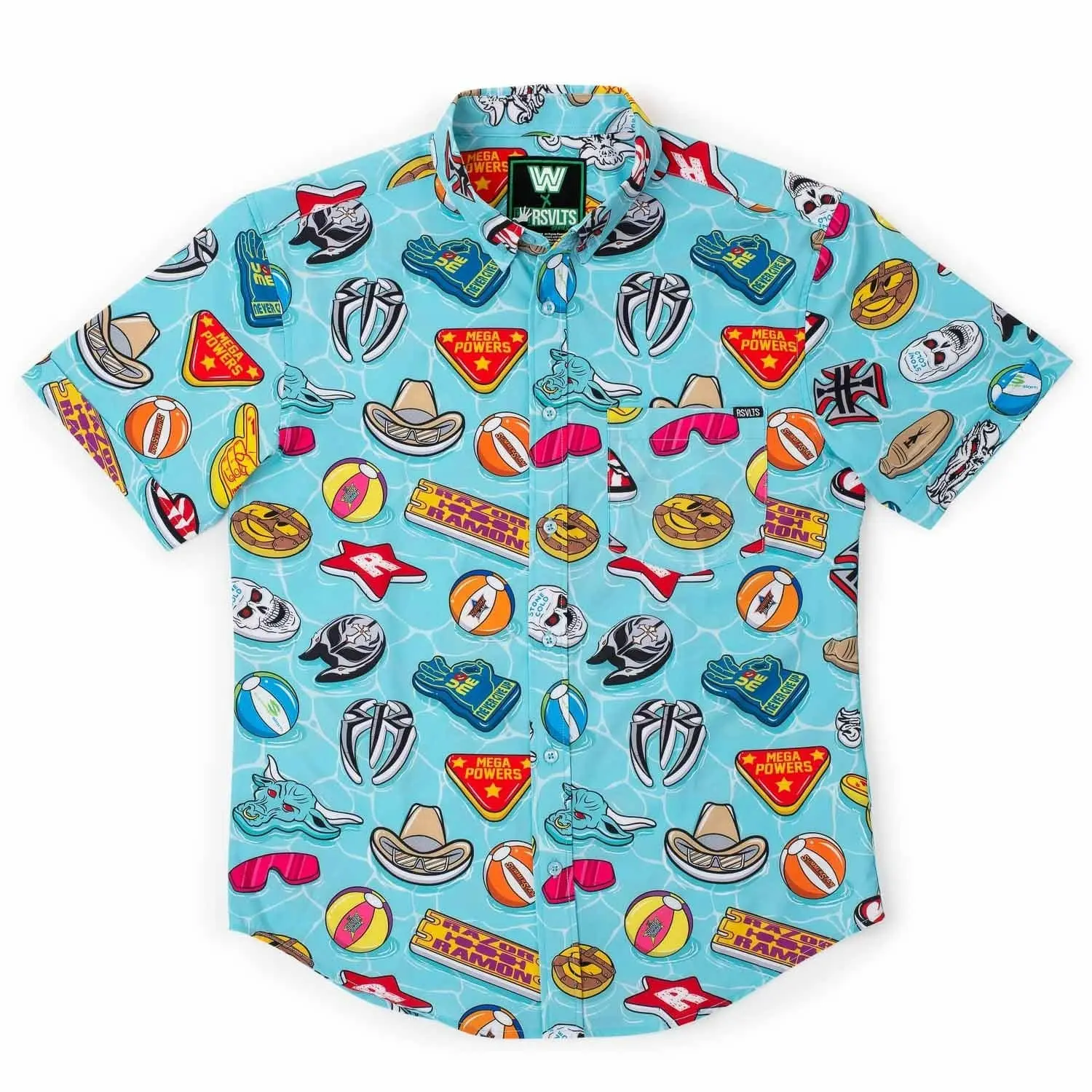 WWE Pool Party Shirts, WWE Hawaiian Shirt, Gift Idea Wrestling Lover Present Summer