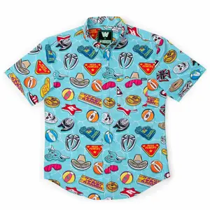 WWE Pool Party Shirts, WWE Hawaiian Shirt, Gift Idea Wrestling Lover Present Summer