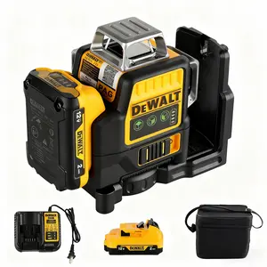 DEWALT DW089LG 12V MAX Green Line Laser 360° 12 Lines Cordless Laser Level for Indoor & Outdoor Use