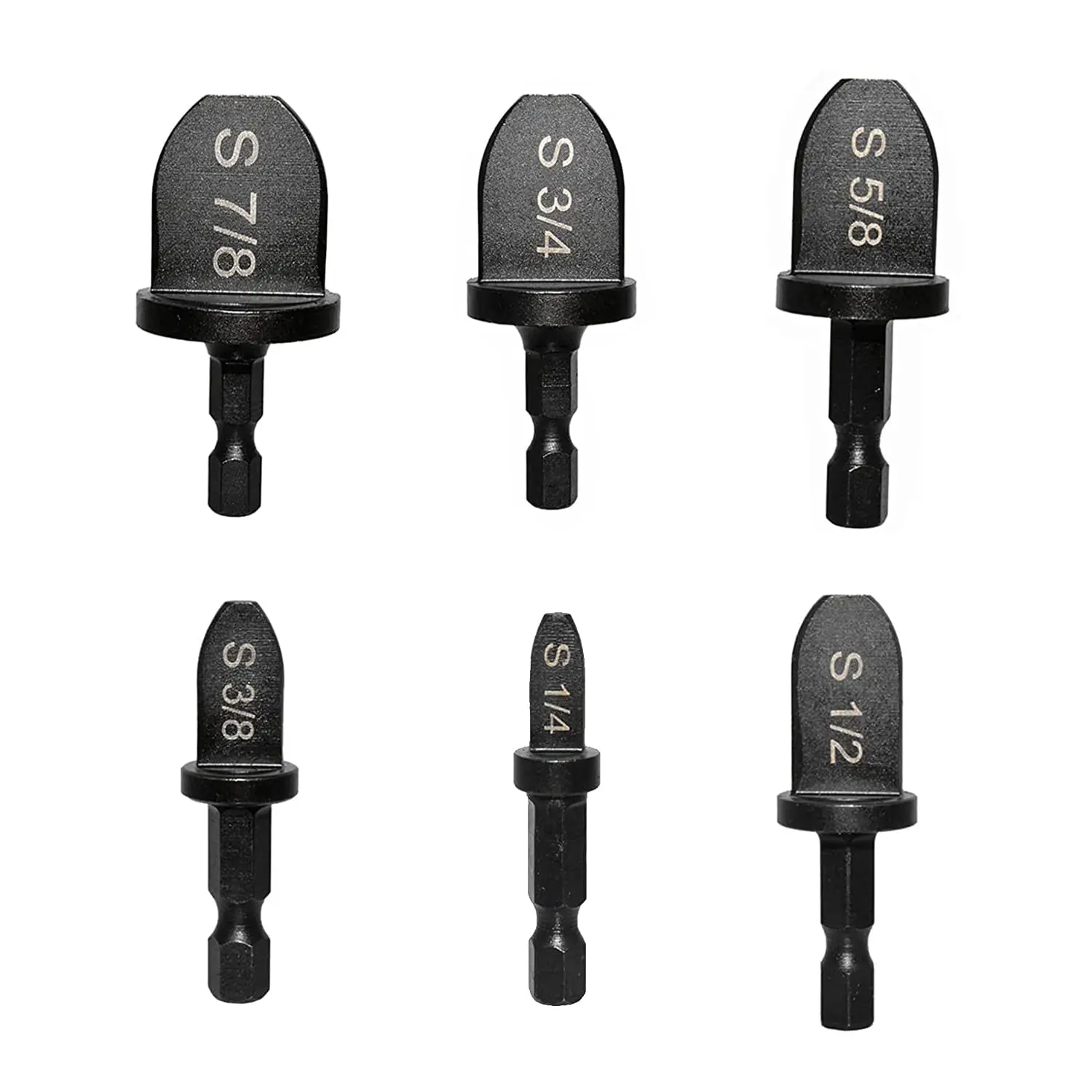 6-piece air conditioner repair tool set, air conditioner copper pipe expander, manual pipe expansion tool, drill bit, flexible copper pipe drill bit, equipped with 1/ 4inch ,3/ 8inch ,1/ 2inch ,5/ 8inch ,3/ 4inch ,7/ 8inch drill bits
