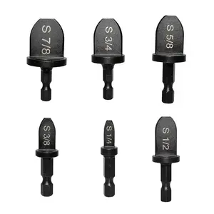 6-piece air conditioner repair tool set, air conditioner copper pipe expander, manual pipe expansion tool, drill bit, flexible copper pipe drill bit, equipped with 1/ 4inch ,3/ 8inch ,1/ 2inch ,5/ 8inch ,3/ 4inch ,7/ 8inch drill bits