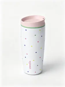 Owala 20oz insulated stainless steel coffee cup is a reusable iced coffee cup and hot coffee travel mug. It's BPA-free and perfect for outdoor activities, traveling, and tourism