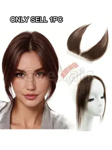 Natural Hairline Extensions, Handmade Lace Single Knot Invisible Hair Weft with Full Lace Coverage, Real Human Hair for Women, Pre Bonded Extensions