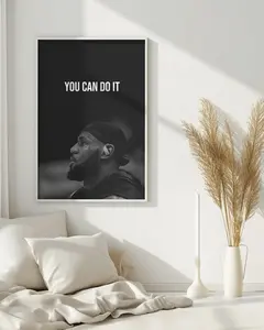 LeBron James Motivational Poster - You Can Do It - Inspiring Wall Art