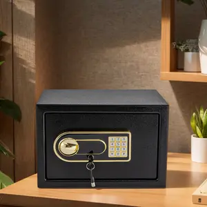 1*Large Safety Box Iron Digital Safe with Numeric Keypad, 310x200x200mm, Anti-Theft Password Lock, Explosion-Proof Bolts, Impact-Resistant Construction, Spacious Storage Solution for Home Office Use