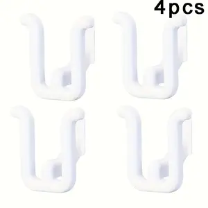 4pcs Self-Adhesive Slipper Racks, Waterproof Wall Mounted Shoe Hooks, Bathroom Kitchen Bedroom Decor, Space-Saving Storage Solution
