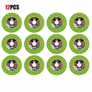 POKINE 1/3/6/9/12PCS 4.5" (115×22.23mm) Diamond Cutting Disc for Angle Grinder – Ultra Thin Glass Marble Granite Porcelain Tile Rock Slab Cutting & Grinding Blade for Smooth Fast No-Chip Cutting