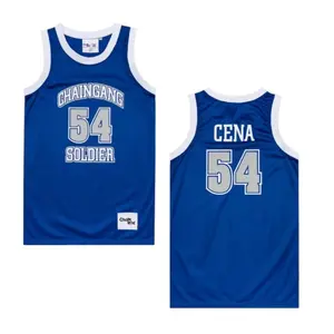 John Cena WWE Basketball Jersey Worn - Men's Cena Basketball Jersey - Iconic Sleeveless Swingman Tank Top Makes a Gift for Basketball and WWE Fans