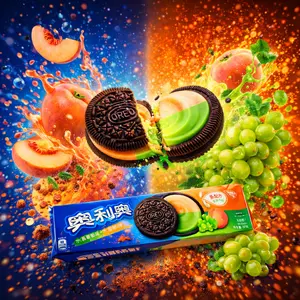 Oreo Swirl Crystal Grape Peach (TAIWAN)