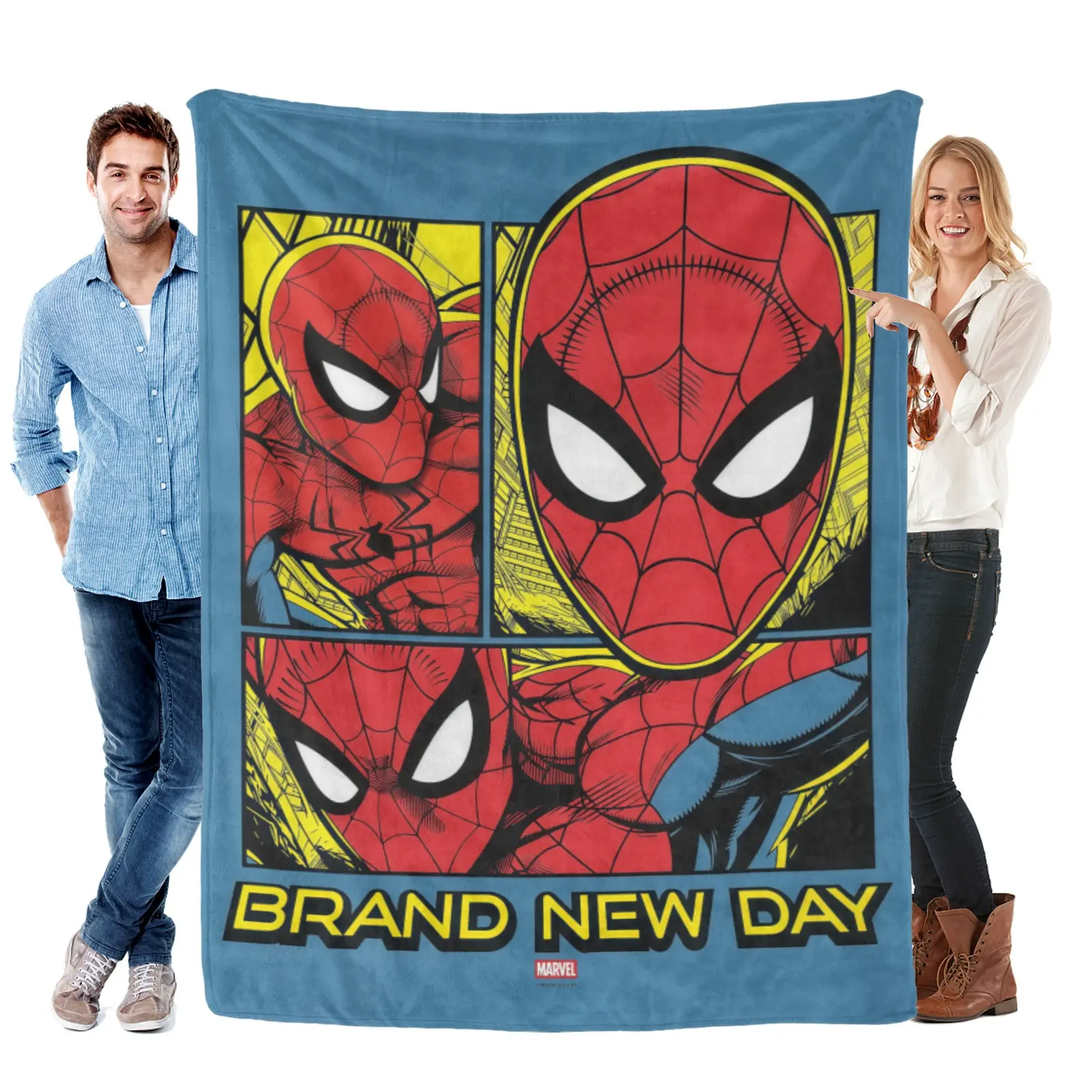 Marvel Spider-Man: Brand New Day New Comic Silk Touch Throw Blanket Soft Fleece Home Decor Blanket Marvel Fan Gift