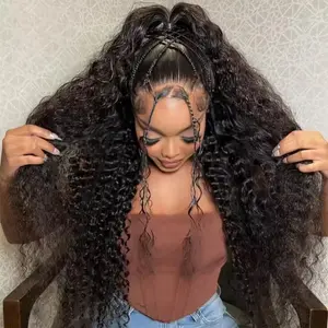 [New In]Bling Hair Hd 13x6 Lace Wig Human Hair Curly Wig For Women 32 Inch Brazilian Pre Plucked 13x4 Deep Wave Water Wave Lace Frontal Wigs