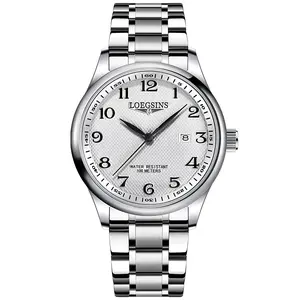 LOEGSINS men’s luxury watch model 589, an automatic mechanical timepiece with precise timekeeping, suitable for both work and everyday wear—a very classic design.