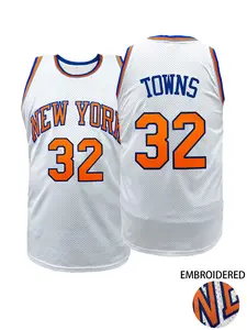 Men Women Retro New York #32 Basketball Jersey Embroidered Mesh Sports Jersey for Basketball Fans Daily Wear