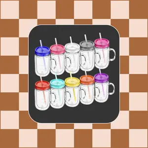 20 OZ  Jarra-Mason Jar (Snow Globe)