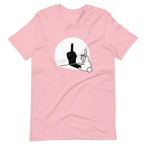 Middle Finger Rabbit Shadow T-Shirt, Funny Bunny Graphic Tee, Humorous Rabbit Shirt, Sarcastic Animal T-Shirt, Unisex Graphic Tee, Gift For Him, Gift For Her, Trendy Looks, Stay Ahead of the Curve