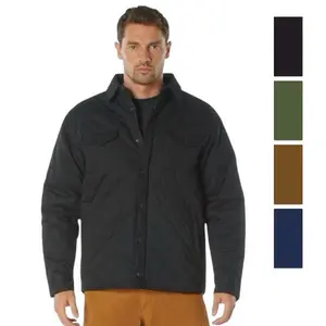 ROTHCO Workwear Jacket for Men, Diamond Quilted Cotton Outerwear with Midweight Flannel Lining and 5 Pockets
