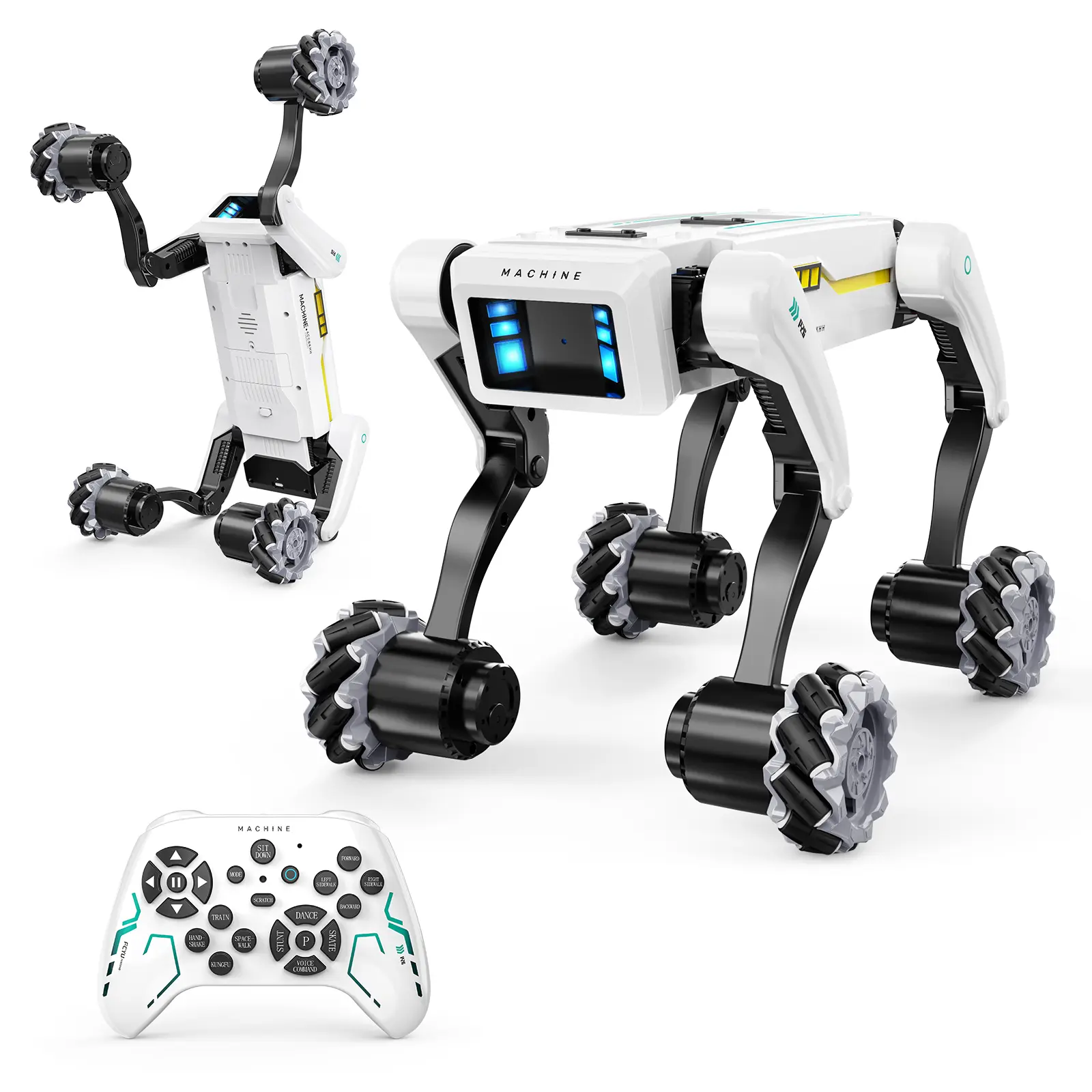 Smart Programmable Robot Dog STEM Learning Toy - Triple Control Modes (APP/Voice/Remote), 30+ Lifelike Actions, Custom Dance Routines, Kung Fu Tricks, Voice-Reacts En, Christmas Gift for Kids