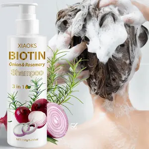 Xiaoks Biotin Onion Rosemary Oil Shampoo 150g, Gentle Cleansing, Strengthen Roots, Anti-Dandruff, Smooth Repair, Suitable for All Hair Types